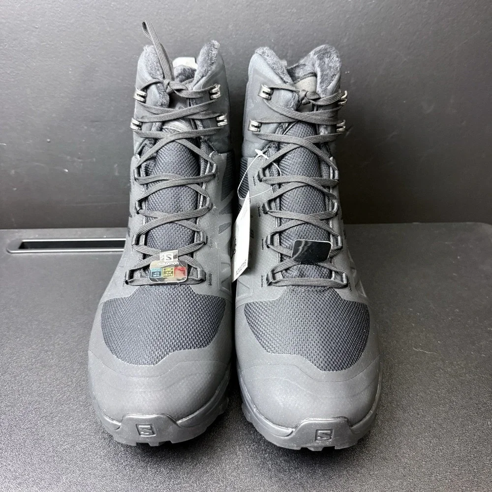 Salomon OUTblast TS CSWP Mens Size 13 Snow Boots Black 409223 Insulated 200 Gram